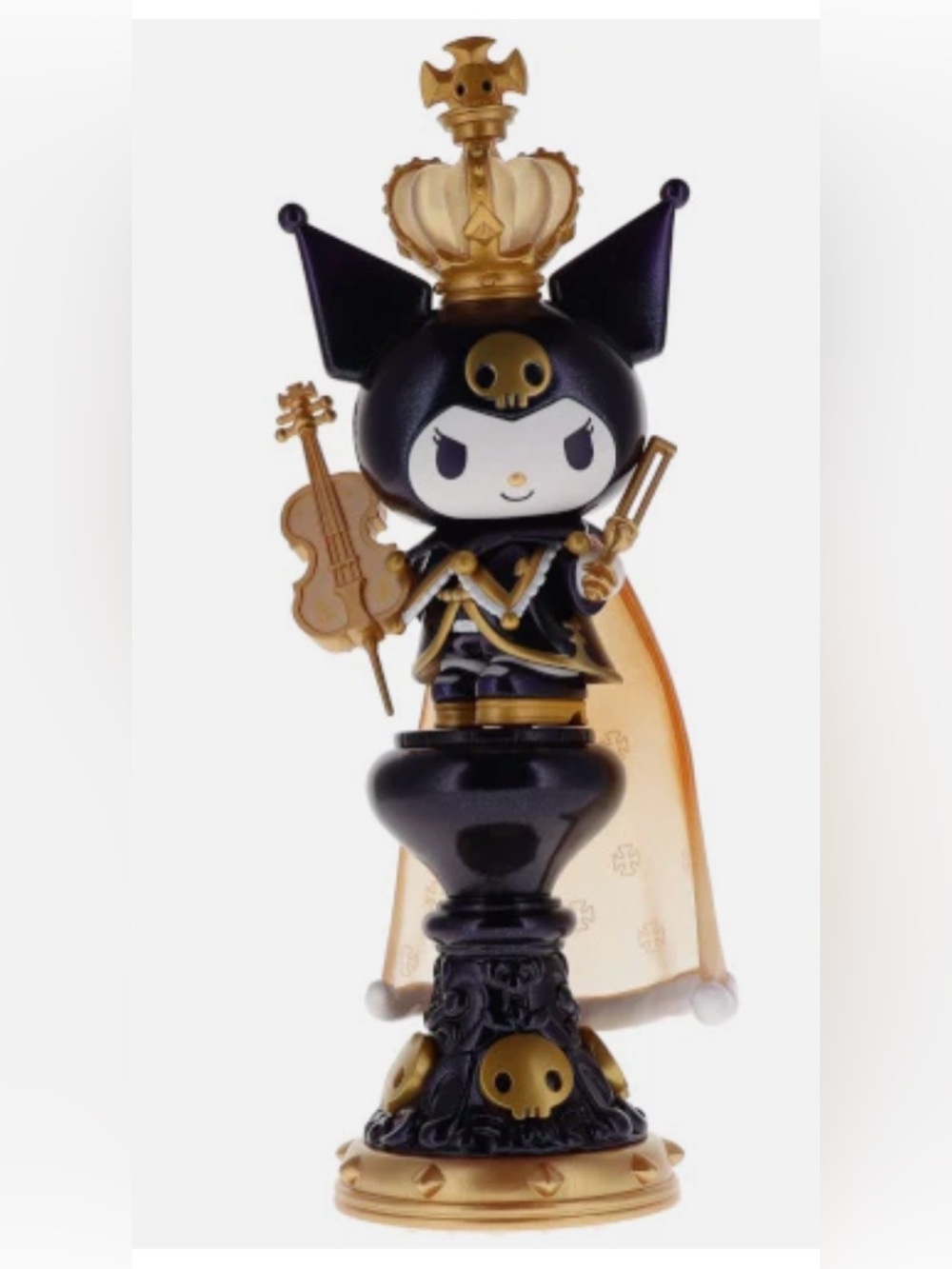 TOP TOY Kuromi King Chess Piece Figurine - Black & Gold